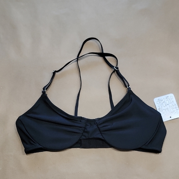 Only Hearts NYC Helena Stuart Free People Size S Black Lighweight Bra, NEW w/Tag - Picture 1 of 6
